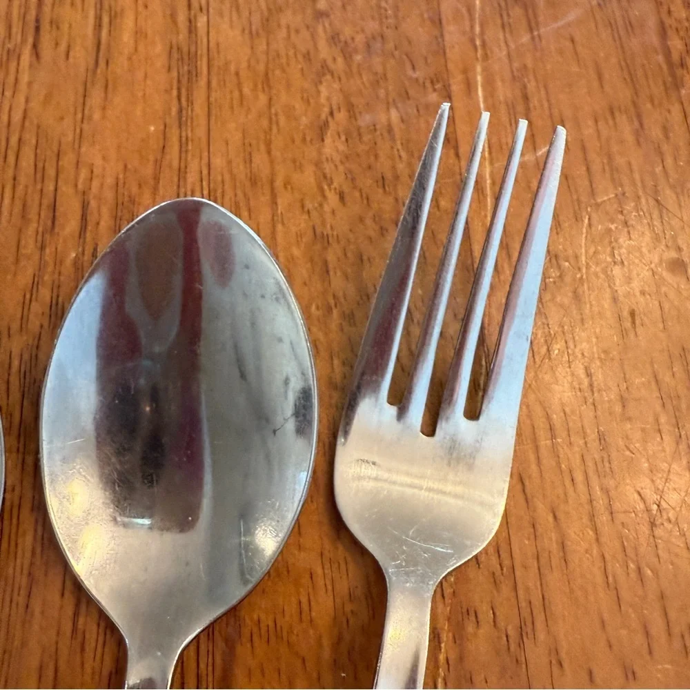 Cambridge Stainless Steel Flatware Replacement Pcs 2 Spoons 1 Fork 1 Salad‎ Fork